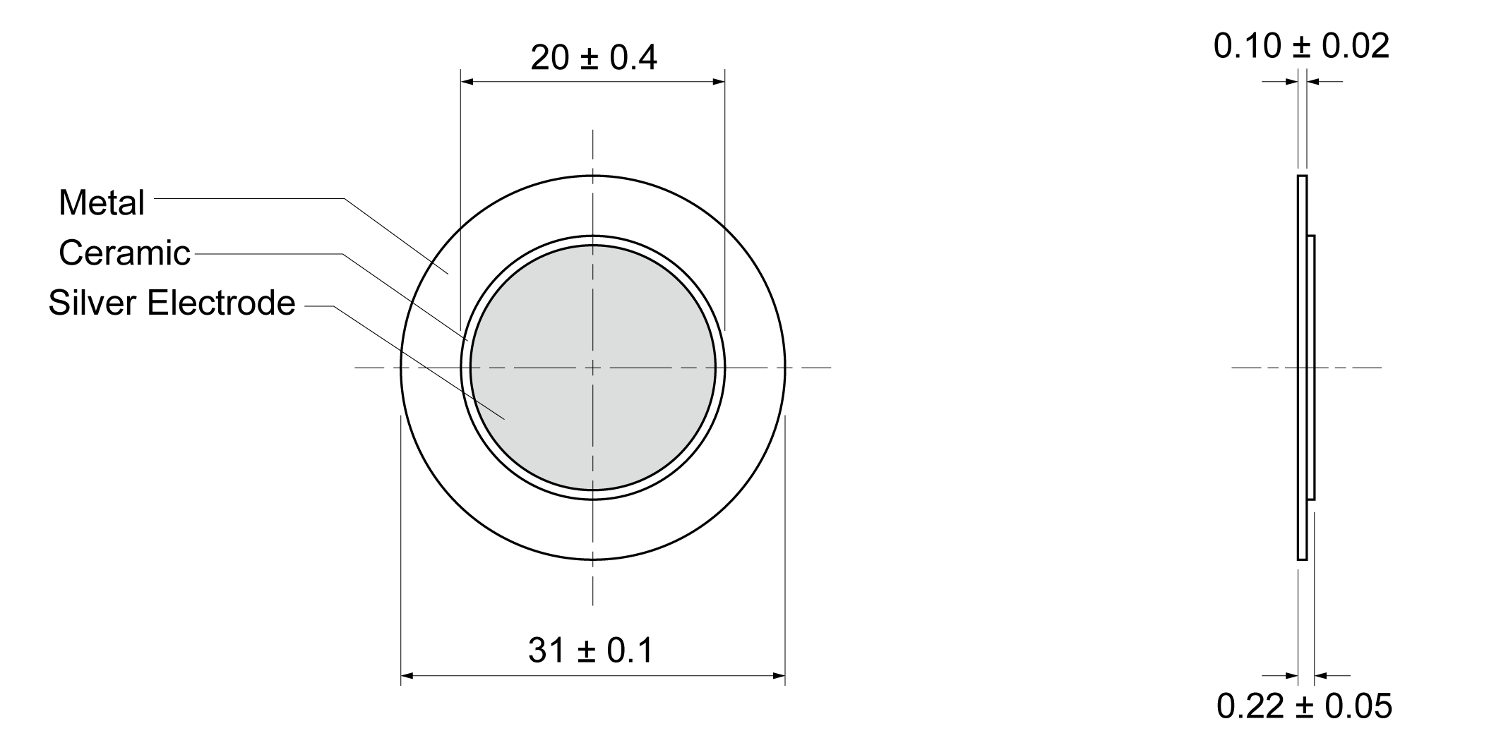 PDN310-0160S Mechanical Drawing